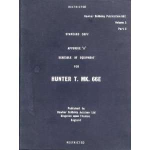    Hawker Hunter Mk. 66 E Aircraft Technical Manual Hawker Books