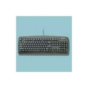  Comfort Type Slim Keyboard, 18 1/4w x 6 1/4 x 3/4h, Black 