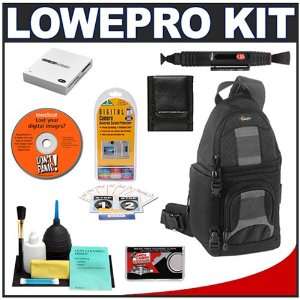  Lowepro SlingShot 100 AW (Black) Backpack + Accessory Kit 
