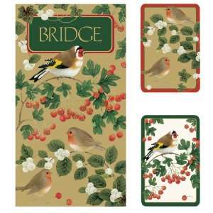    Caspari Bridge Gift Set   Jumbo Typeface Winter birds Toys & Games
