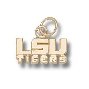  LSU Tigers 10K Gold LSU TIGERS 1/4 Pendant: Sports 