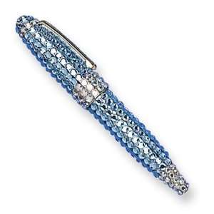  Aqua Swarovski Crystal Ball point Pen Jewelry