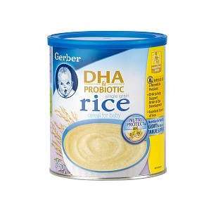 Gerber Rice Cereal with DHA   8 oz:  Grocery & Gourmet Food