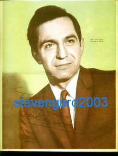 Ben Gazzara ARREST AND TRIAL Signed Poster Arg 1960s  