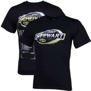  Tony Stewart #14 NASCAR 2012 Schedule T Shirt, size 2XL 