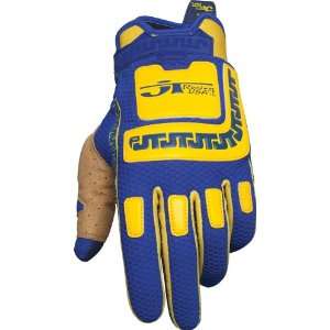  JT Racing USA Life Line Blue/Yellow X Large Gloves 