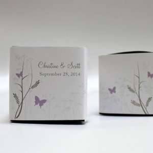 Romantic Butterfly Cube Favor Box Wrap   Lavender:  Kitchen 