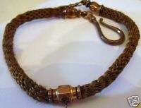   Mourning Hair Jewelry Watch Chain hand craft art estate antique  