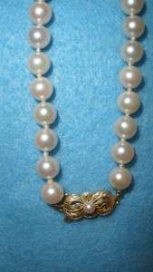 Beautiful Strand of Mikimoto Pearls  