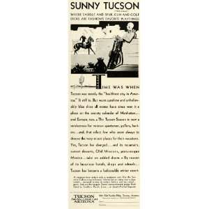  1930 Ad Tucson Arizona Chamber Commerce Spanish Missions 