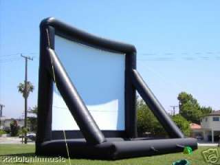 28ft Inflatable Movie Screen w/ Front & Rear Projection  