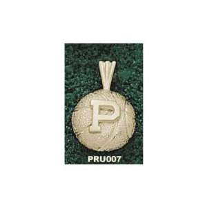  Princeton Tigers Solid 10K Gold Polished P Basketball 