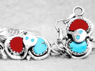   & Ring Turquoise Coral Slave Effie C Calavaza Sterling Silver  