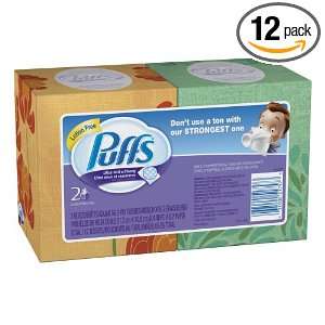   and Strong Non Lotion Unscented Facial Tissues, 56 Count (Pack of 12