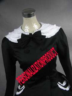 Renaissance Gothic Lolita Stunning Lace cute bow Cosplay Knee Length 
