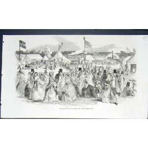  Trowbridge Horticultural Floral Exhibition Print 1852 