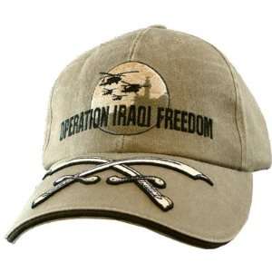   : OPERATION IRAQI FREEDOM   DESERT KHAKI   BALL CAP: Everything Else