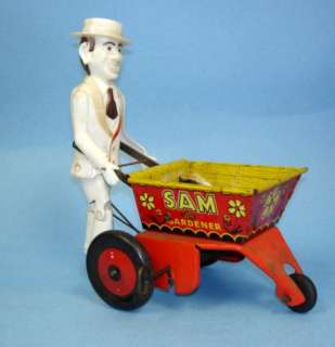 Marx Sam the Gardener Tin Wind Up Toy Vintage!  