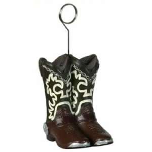  Cowboy Boots Photo and Balloon Holder 