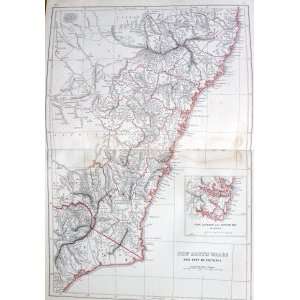  Lowry Map of New South Wales and Botany Bay (1853) Office 