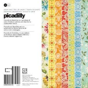   Inch by 6 Inch Picadilly Paper Pad, Basic Grey: Arts, Crafts & Sewing
