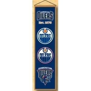  Edmonton Oilers NHL Wool 8 X 32 Heritage Banner Sports 