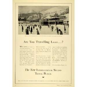  1929 Ad International Studio Travel Bureau St. Moritz 