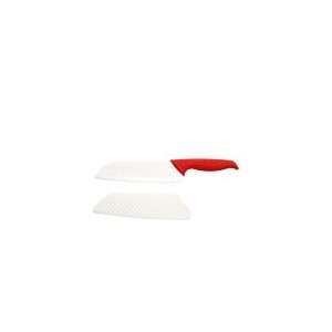  Bodum Bistro Ceramic 6 Santoku Knife Cutlery   Red: Home 
