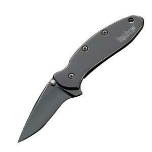 New Kershaw Knife K.O. Chive Boron Carbide Coated Handle & Blade Plain 