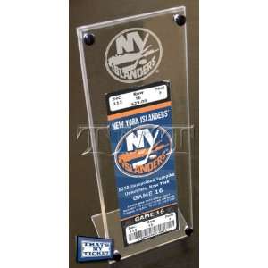  New York Islanders Engraved Ticket Stand Sports 