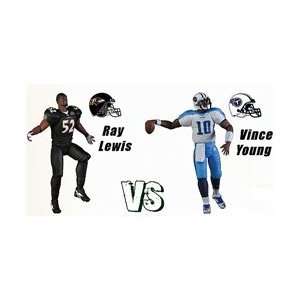  Gracelyn Ray Lewis Vs. Vince Young Figurines Sports 