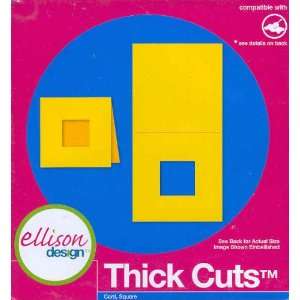  Ellison Sizzix Thick Cuts Square Card Approx 2 x 2: Home 