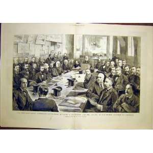  Suez Canal Lesseps Portrait Group London Chamber 1883 