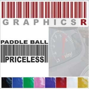  Sticker Decal Graphic   Barcode UPC Priceless Paddle Ball 
