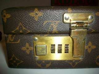 Vintage Louis Vuitton Briefcase Attache Case Luggage Combination Lock 