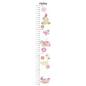  Turtle and Frog Pond Canvas Growth Chart   See store for 