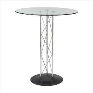  Trave 36 Pub Table with Textured Black Finish: Home 