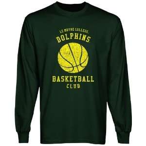  Le Moyne College Dolphins Club Long Sleeve T Shirt   Green 