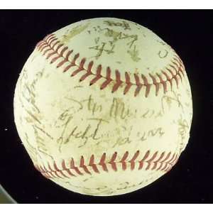 Stan Musial Signed Baseball   + 22 Nl Old Timers Jsa Loa   Autographed 