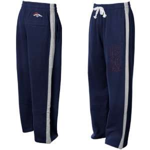    Denver Broncos Navy Blue Game Fleece Pants: Sports & Outdoors