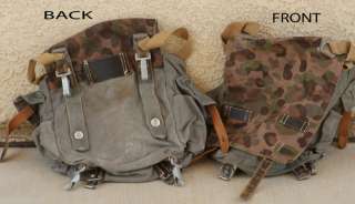 Camo Bag Pack Military Surplus Camouflage Vintage Aust  
