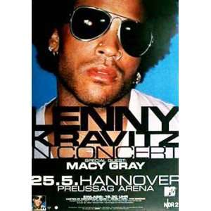  Lenny Kravitz Original Germany Concert Poster 2002