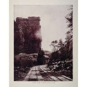  1893 Print Train Track Castle Gate Price Canyon Utah 
