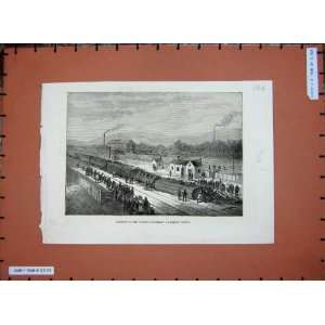  1876 Accident Flying Scotsman Train Heeley Station Rail 