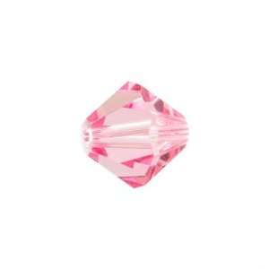  Swarovski® 8mm Bicone Crystal Light Rose Style #5301 