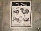 Wheelhorse B and C series Tractor Owners Manual