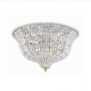  Signature Burnished Gold Flush Ceiling Light