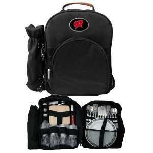  Wisconsin Badgers NCAA Classic Picnic Backpack: Sports 