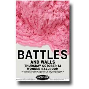  Battles Poster   Concert Flyer   Gloss Drop Tour