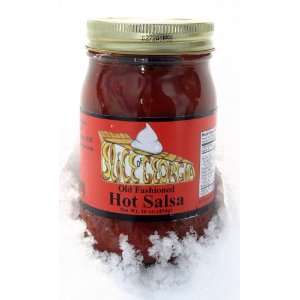 All Natural Old Fashioned Hot Salsa, 16 oz jar:  Grocery 